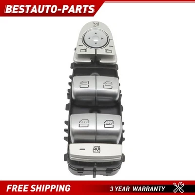 Master Power Window Switch US For Mercedes Benz C300 NEW 2229056800 Front Left Foto 1 de 4