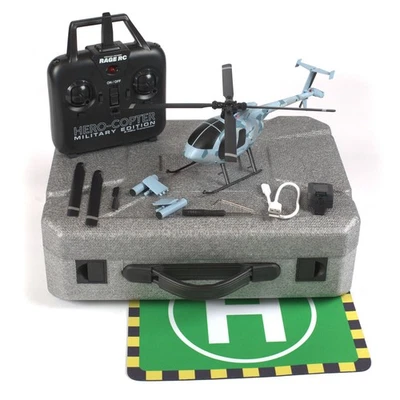 Rage RC Hero-Copter Military 4 Blade RTF Heli NAVY RGR6102 6102 - Image 1 of 2