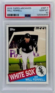 2015 Topps Archives WILL FERRELL #WF-7 PSA 10 Gem Mint - Picture 1 of 2