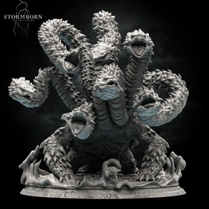 Snapping Turtle Hydra 32mm scale Awesome detailed UK seller 7" tall RPG DND - Picture 1 of 4