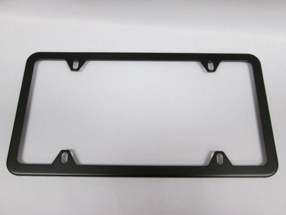BMW License Plate Frame Stainless Steel BLACK SLIMLINE 82120010399 - Image 1 of 1