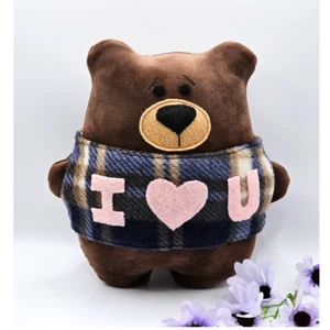Teddy Bear Handmade Toy Cuddle Soft Plush Stuffed Animal Baby Shower Gifts - Picture 1 of 3
