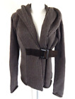 Soft Surroundings Women's Small Cardigan Country Weekend Wool Blend Brown Euc