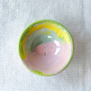Handmade Studio Art Pottery Contemporary Stoneware Mini Jewelry Bowl Dish - Picture 1 of 10