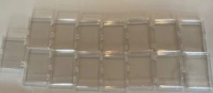 Acrylic Plastic Hinged Presentation Display Cases 3"x 2"x 1/2" Lot of 15 - Picture 1 of 6