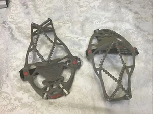 Yaktrax RUN Over The Shoe Traction Snow & Ice Size Small Gray And Orange - Picture 1 of 5