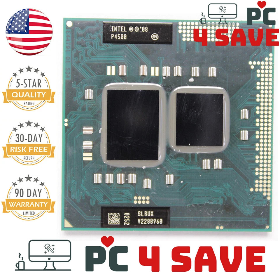Intel Mobile Celeron Dual-Core P4500 1.86GHz Laptop CPU Processor SLBUX SLBNL - Image 1 of 1