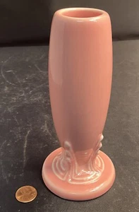 Vintage FIESTA Fiestaware KNOSPENVASE Homer Laughlin um 1951-1959 ROSENROSA - Bild 1 von 6