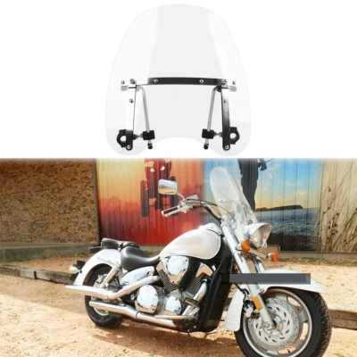 Parabrisas de moto 18"x16" 7/8" 1" manillar para Honda VTX1300C R VTX1800C Foto 1 de 4
