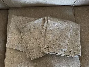 3 Calvin Klein Home Pillowcases KING Sateen Cotton Brown Leaf Leaves Italy Set/3 - Picture 1 of 8