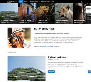 Photo Blog Website Design with Free VPS Web Hosting and Installation - Picture 1 of 4