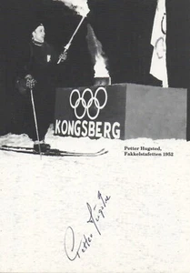 PETTER HUGSTED † - original signierte Autogrammkarte signed Skispringen - Picture 1 of 1