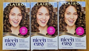 3 X CLAIROL NICE N EASY 5G MEDIUM GOLDEN BROWN PERMANENT HAIR COLOR - Picture 1 of 1
