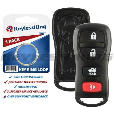 Replacement Remote Key Shell Pad Case for 2002 2003 2004 2005 2006 Nissan Altima Foto 1 de 4