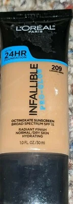 LOreal Paris Makeup Infallible Pro Glow 24 Hour Foundation, 209 Caramel Beige - Image 1 of 3