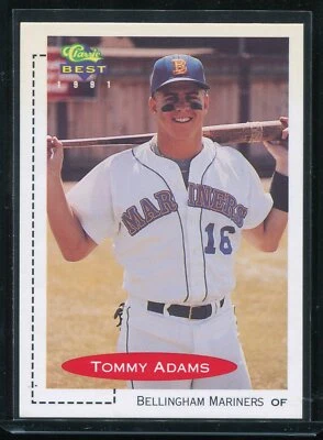 1991 Classic Games Best Baseball Tommy Adams #430 Atlanta Braves Outfielder - Image 1 of 2