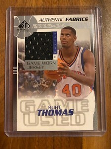 A66,757 - 2003-04 SP Game Used Authentic Fabrics #KTJ Kurt Thomas Jersey