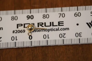Vtg 14k Yellow Gold 5mm Ball Stud Post Earrings with Open Jump Ring - Picture 1 of 3