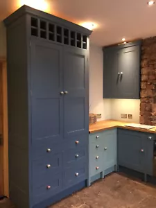 SOLID WOOD Bespoke Made To Measure Kitchen BELFAST Sink Larder & Island Units - Picture 1 of 12