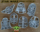 Star Wars Set Of 7 Cookie Cutters | Bobafett | Yoda | Stormtrooper | R2-D2