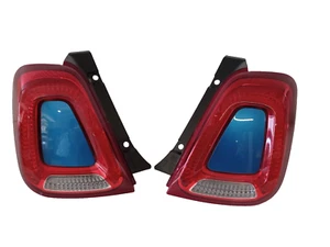 COPPIA FANALI POST. STOP A LED NUOVA FIAT 500 RESTYLING ORIGINALI CON PLACCHE - Imagen 1 de 7