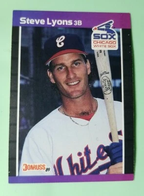 1989 Donruss Baseball Card #253 Steve Lyons - Chicago White Sox  - Image 1 of 2