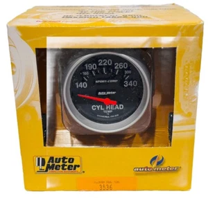 Auto Meter 2-5/8" Sport-Comp Cylinder Head Temperature Gauge 140-340 °F - Bild 1 von 2