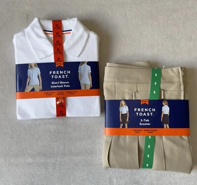 NUEVO - 2 Trajes Completos - Brindis Francés Niñas - Talla 8 - 2 Skorts y 2 Polos Foto 1 de 4