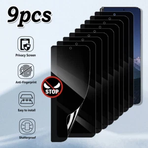 9Pcs Privacy Screen Protector Film For Samsung Galaxy Z Flip 3/4/5/6 - Picture 1 of 13