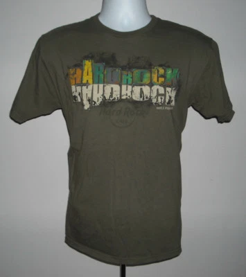 Camiseta Hard Rock Café Hollywood Para Hombre Verde Mediana Save the Planet Foto 1 de 3