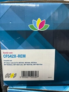 Compatible HP High Capacity Yellow Toner Cartridge-(CF542X-REM) - Picture 1 of 1
