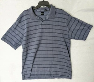 Arrow Men Short Sleeve Polo Shirt Plaid Blue Dark Classic Fit- XL - Picture 1 of 7