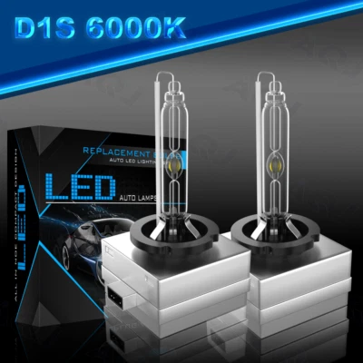 2x New OEM BMW HID Xenon D1S Headlight Headlamp Bulb  6000K White - Изображение 1 из 4