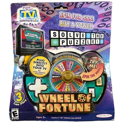 New 2006 Wheel Of Fortune PLUG N' PLAY TV Game JAKKS Pacific 58437 Gamekey Ready - Image 1 of 4