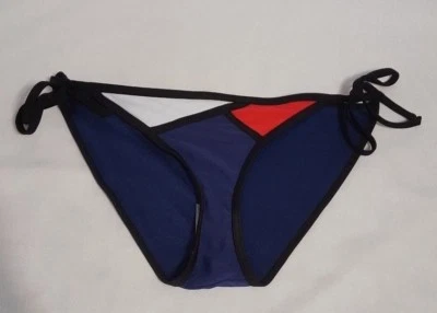 New Women's Mossimo Blue String Bikini Bottom Swimsuit Bathing Suit Size S Small - Image 1 of 2