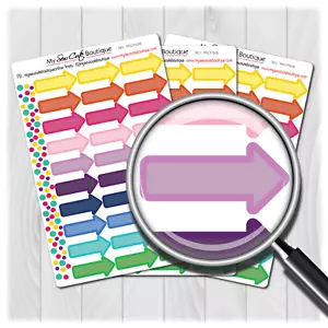 Arrow Planner Stickers for Diary Calendars, Journals and Scrapbooking - Picture 1 of 4
