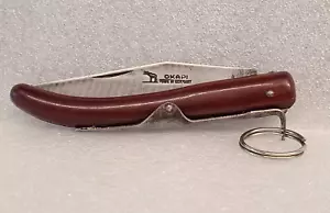 ANILLO NAVAJA PLEGABLE OKAPI VINTAGE - CERRADURA HECHA EN ALEMANIA - Imagen 1 de 11