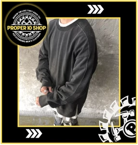 Men's Oversized Reverse Stitching Drop Shoulder Pullover Handmade size 2XL Heavy - Bild 1 von 6