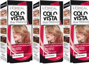 3x Loreal Paris Colovista Hair Makeup,1-Day-Color-Highlights,#Redhair 30 ml - Bild 1 von 1