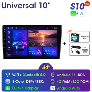 Vtopek 10" Universal 4G DSP 2din Android 11 Car Radio Multimedia Video Player - Picture 1 of 4