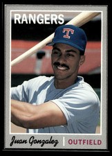 1992 Baseball Cards Magazine Juan Gonzalez #22 Texas Rangers