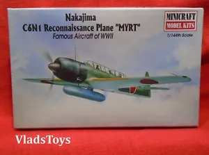 Minicraft 1/144 Nakajima C6N1 Reconnaissance Plane "MYRT" IJNAS Sealed #14437 - Picture 1 of 7