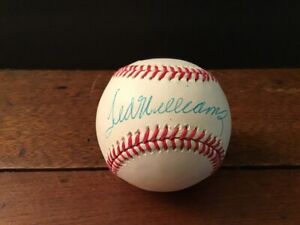 Ted Williams Autographed Official Bobby Brown Baseball. PSA Full Letter.