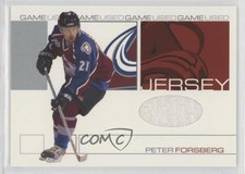 2001-02 ITG Be A Player Signature Series Game-Used Jersey /60 Peter Forsberg HOF