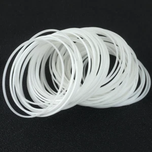 2Pcs 25-40mm Dia Waterproof O-Ring Glass Gasket For Watch Crystal - White / Red - Picture 1 of 10