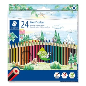 Staedtler Noris Coloured Pencils 24 Pieces Assorted Soft & Richly Color Lead Set - Picture 1 of 8