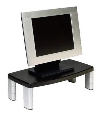 3m Ms90b Adjustable Extra Wide Monitor Stand - Up To 40lb - Up To 17" Monitor - - Image 1 of 2