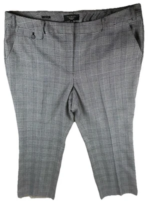 Pantalón Pantalón Talbots Glen a Cuadros Italiano Tejido Mezcla Lana Forrado 16W Foto 1 de 4