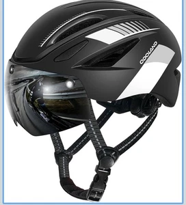 Odoland Bike Helmet with Magnetic Sun Visor for Adults, Glasses-Friendly Desi... - Picture 1 of 7