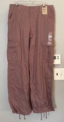 Calça Levis 94 Baggy Cargo Perna Larga Militar Skatista Grunge Rosa Pálida Tamanho 30 Nova - Imagem 1 de 4